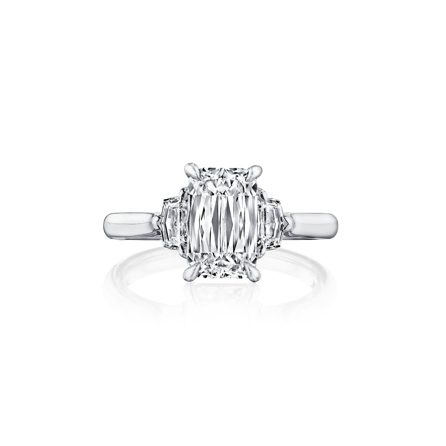 Kwiat ASHOKA® Diamond and Calibre Sapphire Halo Ring-DSCTF1344 - Hyde Park  Jewelers